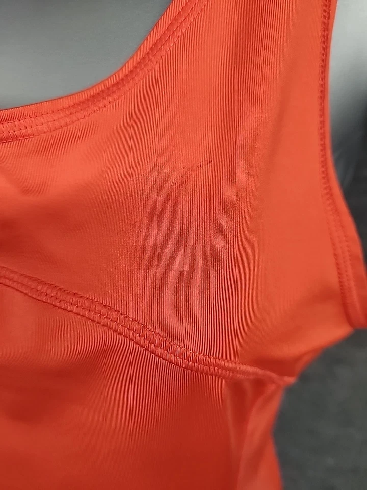 Camiseta sin mangas Koppen para mujer talla PEQUEÑA coral ropa deportiva entrenamiento yoga bolsillo con cremallera Foto 3 de 4