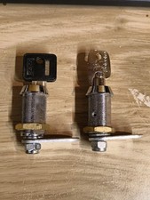 2 x Used Barrel Locks for Fruit Machines / Pool Tables / Arcades. 28mm Barrel