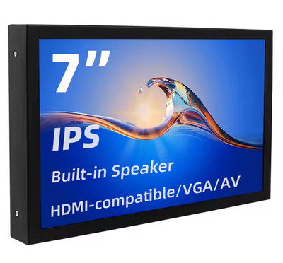 7 Zoll Portable Display IPS 1024X600 LCD HDMI-kompatibel VGA AV Eingang DC Typ C