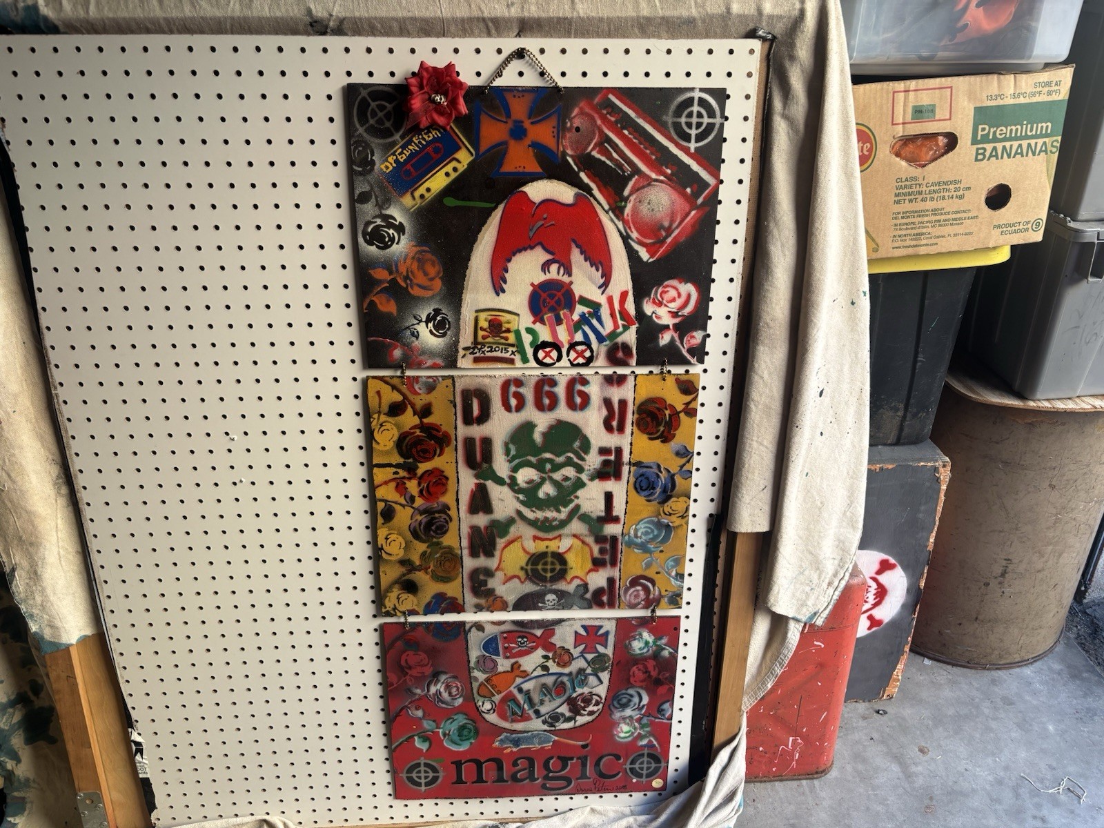 DUANE PETERS PUNK ROCK SKATE ART PIECE MAGIC SKATEBOARDS 2015 