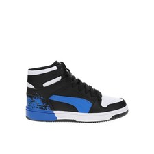 PUMA Rebound Layup Rcl Scruff Reverse High Top Youth Boys Black, Blue Sneakers