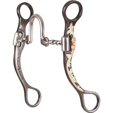 Classic Equine Ported Twisted Wire Horse Bit - 7 1/2  Cheek Swept-Back Shank