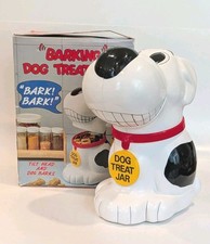 1991 Dog Treat Jar Vtg Fundamental Too Plasti...