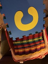 Alphabet Foam Play Mat 72x72 Inch 36 Interlocking EVA Tiles Non Toxic For