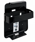 20L Black Jerry Can + Heavy-Duty Steel Holder Bracket – Fuel Storage Set
