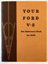 Original 1936 Ford V8 Car Reference Book Owner Manual Vintage Ford Motor Company Original 1936 Ford V8 Car Reference Book Owner Manual Vintage Ford Motor Company