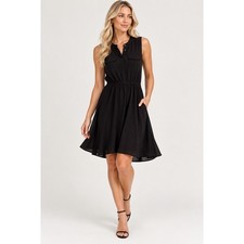Madewell 1937 Black 100% Silk Sleeveless Utility Dress Size M