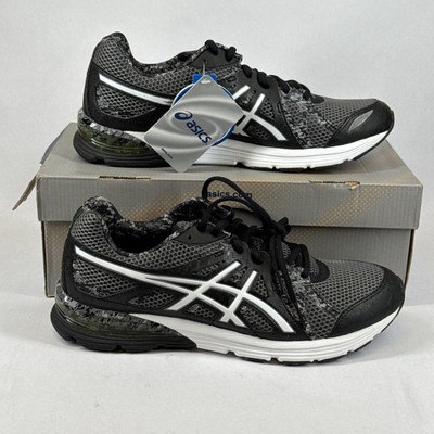 ASICS GEL-Preleus Mens Size 10 Black / White / Storm Running Sneakers T430N