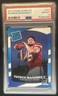 2017 Panini Donruss Patrick Mahomes II RC Rated #327 Chiefs PSA 8 Rookie