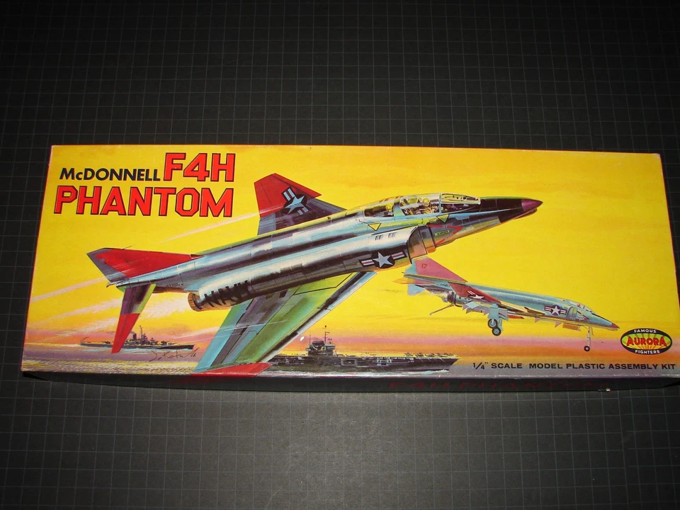 1961 ~ Aurora ~ McDonnell F4H PHANTOM `~ Complete - Image 2 of 4