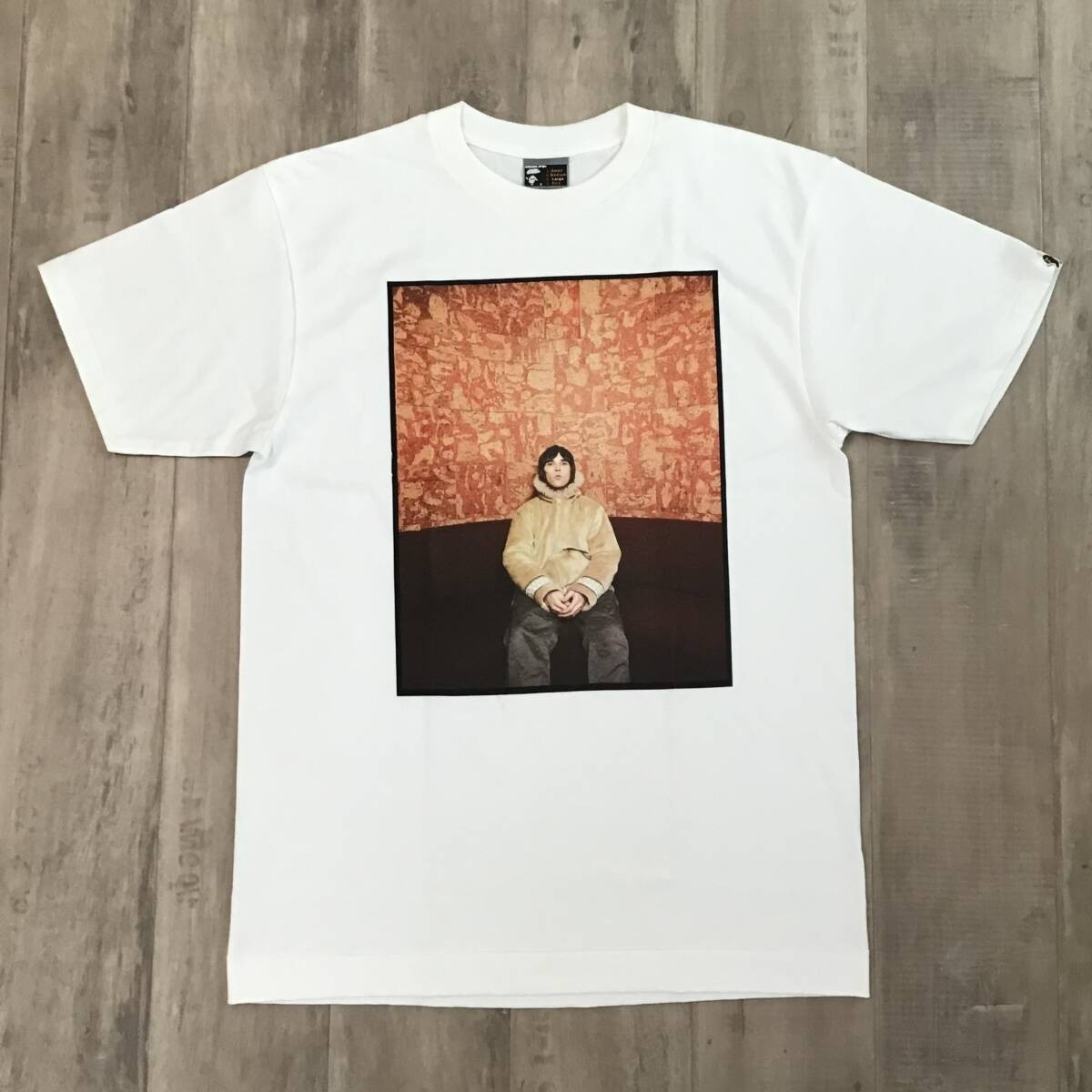 2002 BAPE × Stone Roses Ian Brown Photo T-shirt NIGO White A
