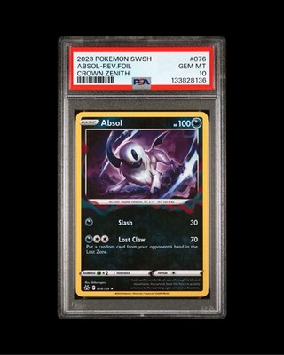 PSA9　アブソル　033/051 R　ラセンフォース　BW8 Absol 076/159 SWSH: Crown Zenith Reverse Holo for sale online | eBay