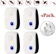 4 Pack Ultrasonic Plug In Pest Repeller Deter Mouse/Mice/Rat/Insect Repellent UK