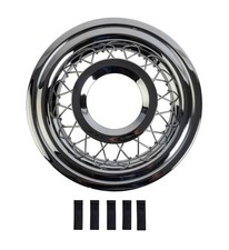 56 Chevy Stainless Steel Wire Wheel Covers Set Of Four 1956 Chevrolet New