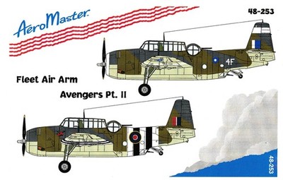 AMD48-253 AeroMaster Decals 1:48 Grumman TBF Avenger: Fleet Air Arm Avengers P.2