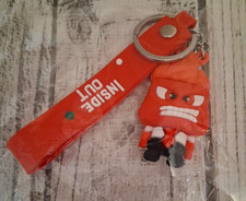 Anger From Inside Out 2 Disney Rubber  Metal Keychain New