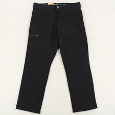 Eddie Bauer Rainier Fleece Lined Pants Mens 34x29 Black Nylon Spandex NEW