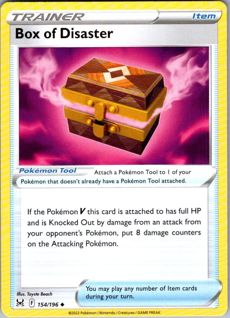 Box of Disaster Lost Origin 154/196 Uncommon Pokemon Near Mint