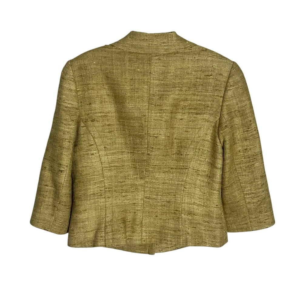 Falda Turca Trina De Colección 10 Chaqueta 8 Traje 100% Seda Texturizado Dinero Antiguo EE. UU. Dorado Foto 4 de 4