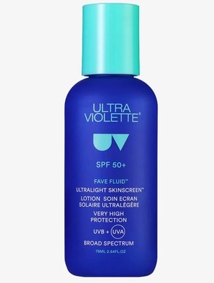  Ultra Violette Fave Fluid LSF50+ Ultralight Skinscreen 75ml UVB + UVA 