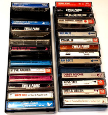 Lot of 26 Cassettes  2 Storage Cases 15 Slots Country Music