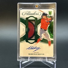 2025 PANINI FLAWLESS MARCELO MAYER PROMINENT SWATCH AUTO 2/5 RED SOX 