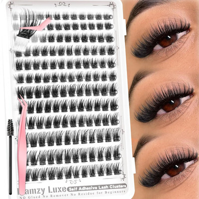 Self Adhesive Eyelashes Wispy Lashes Clusters 144PCS Self Adhesive Lash Clusters
