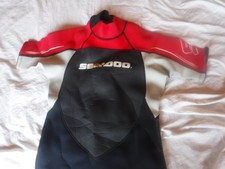Sea Doo Youth 14 Black and Maroon Wetsuit Half Suit