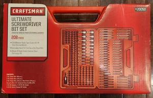 CRAFTSMAN 208 PIECE ULTIMATE SCREWDRIVER BIT SET PART # 9-20050 - Tout neuf !
