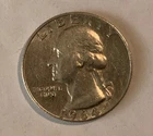 1964 Washington Quarter Silver P (No Mint) Uncertified Circulated Ungraded  (Q)