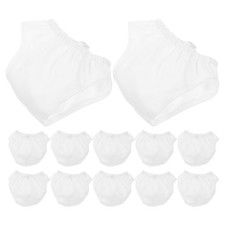 12Pcs Doll Costume Clothes White Fabric Baby Doll Clothing for Decor