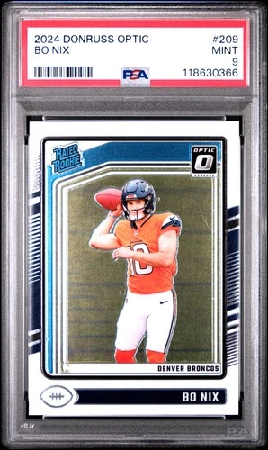 2024 PANINI DONRUSS OPTIC #209 BO NIX ROOKIE RC PSA 9