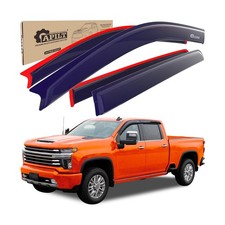 Outside-Mount Rain Guards Window Visors for 2019-2026 Silverado GMC Sierra 1...