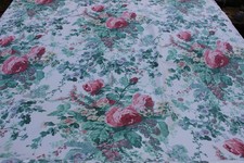 SANDERSON Vintage 1986 Amelia Classic Floral Chintz Glazed Cotton Fabric - 2.5 m