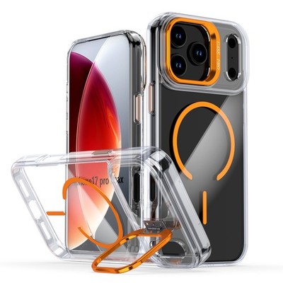 For iPhone 17 Pro Max 16 15 14 13 12 11 Mag Safe Case Shockproof w/ Stash Stand