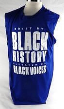 2024-25 Philadelphia 76ers Ricky Council IV #14 Game Used Blue Shirt BHM XL 757