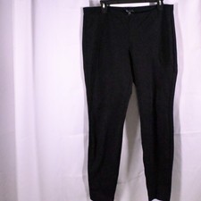 Eileen Fisher Women's Medium Black Ponte Pull On Stretch Pants 34x29
