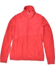 REEBOK Womens Tracksuit Top Jacket UK 8 Small Red Polyester AP94