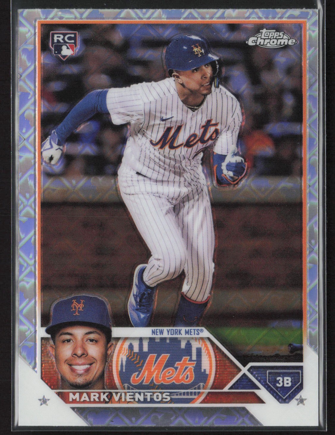 2023 Topps Chrome Logofractor #8 Mark Vientos Rookie RC