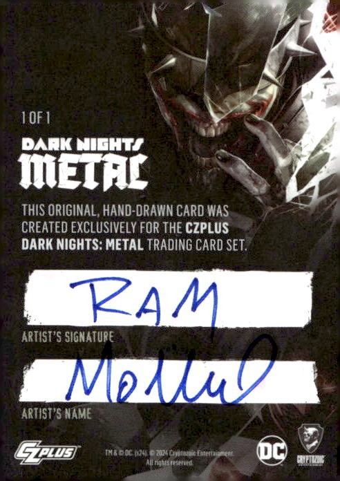 Cryptozoic CZ Plus Dark Nights Metal Joker Sketch by Rich