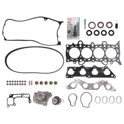Head Gasket Set Timing Belt Water Pump Kit For Honda Civic 01-05 1.7L SOHC - Image 1 of 4