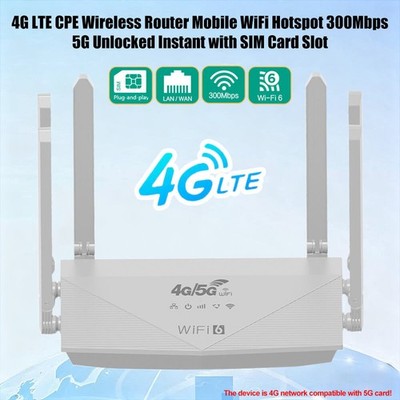 NEW 4G LTE  Router Wireless WiFi6 CPE Router mit SIM Kartensteckplatz