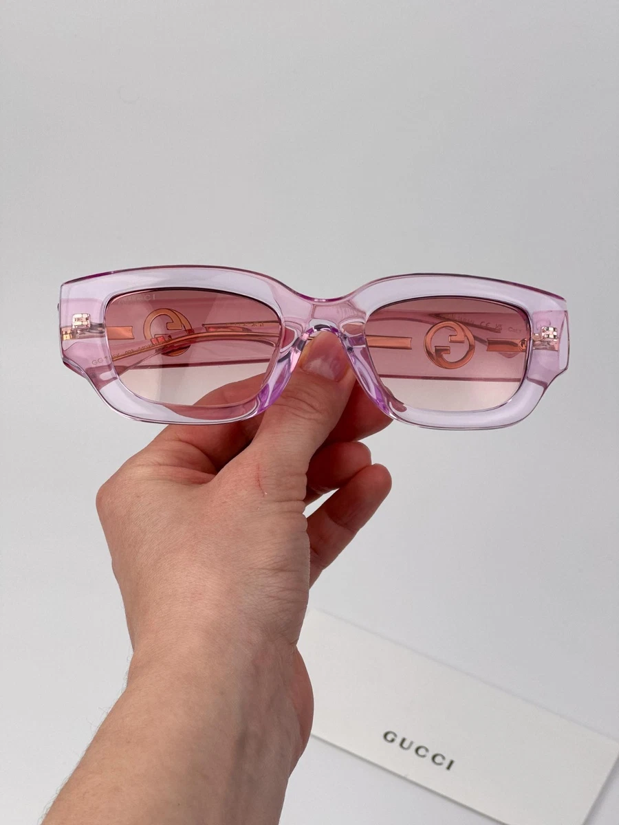 Gucci Pink Square Sunglasses for Women for sale | eBay