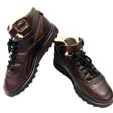 Vintage Reebok leather high tops Women's size 6 brown leather Sherpa lining