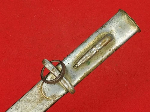 M1840 NCO SWORD SCABBARD PAINTED WITH VETERANS HALL SILVER PAINT