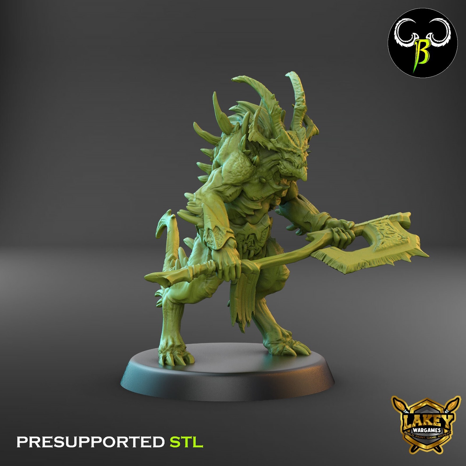 Gore Breakers | Daemon | 3D Printed Miniature | Clay Beast Creation |