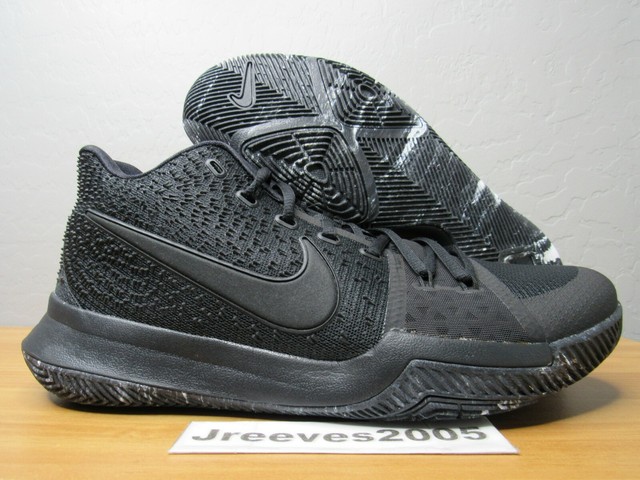 kyrie 3 triple black marble