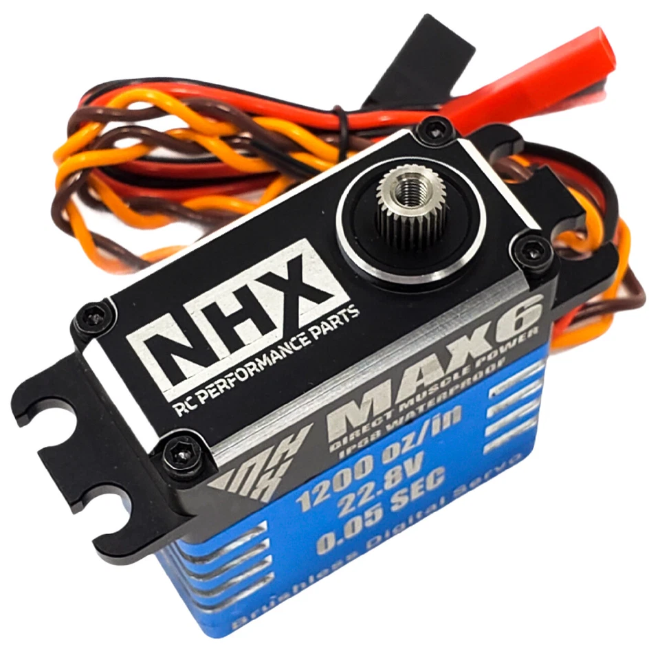 NHX MAX6 High Torque / High Speed Brushless Servo :1/10 E-Revo VXL /Stampede 4x4 - Image 3 of 4