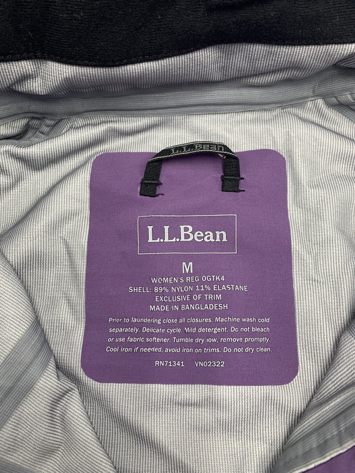 LL Bean Trail Model Full Zip Hooded Ski 