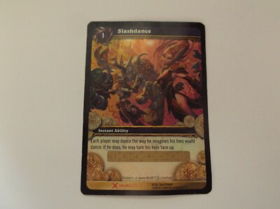World of Warcraft: Drums ''SLASHDANCE'' #1/3 Ability Trading Card - RARE LOOT CARD